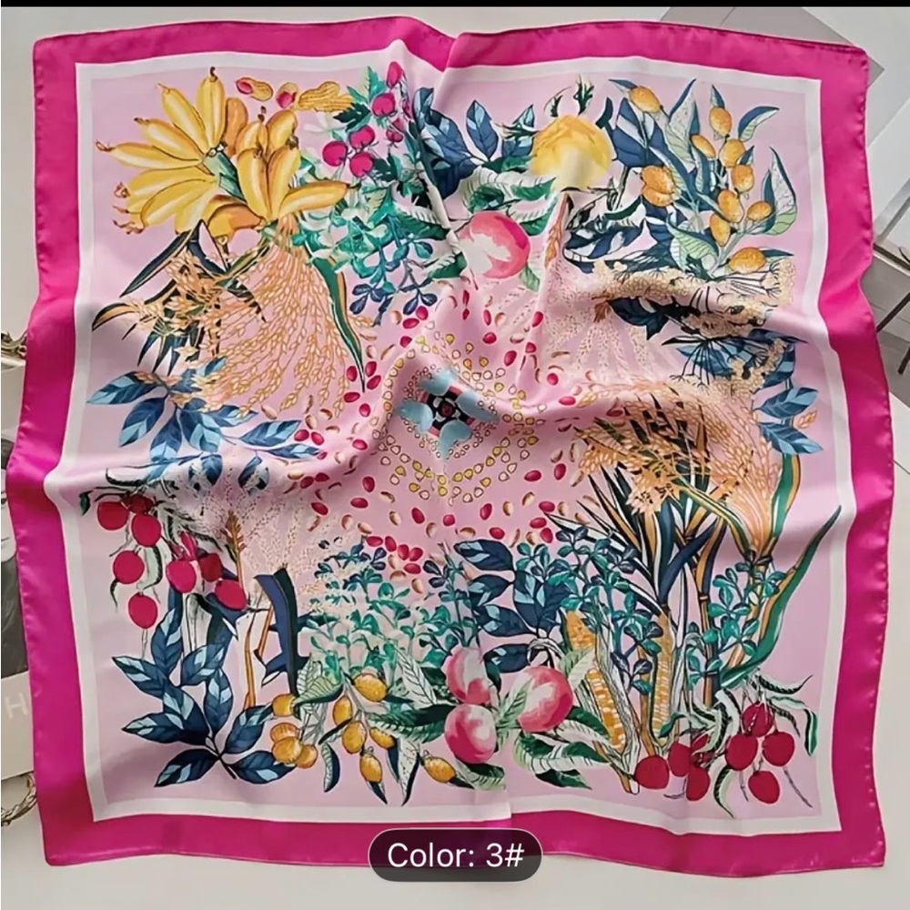 Vibrant Floral Scarf